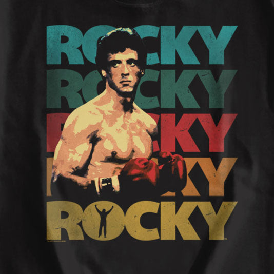 Rocky 70s Colors Sweatshirt | Blue Culture Tees