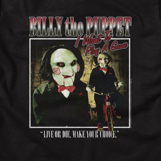 Junior's Saw Two Image Square T-Shirt