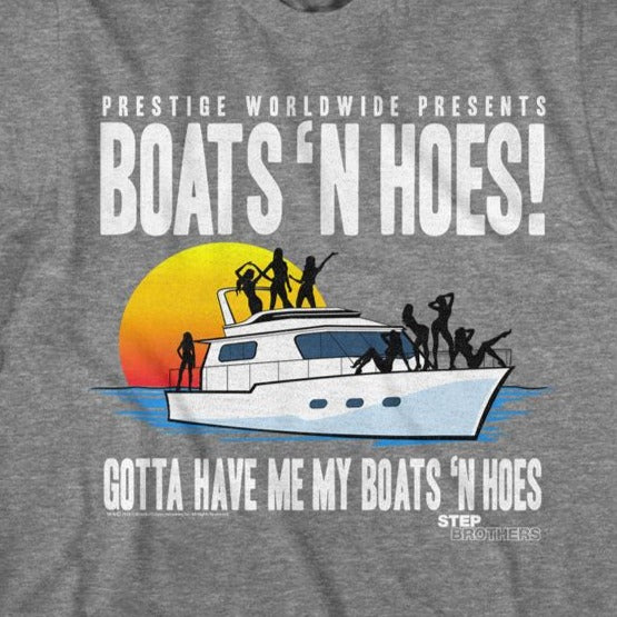 Step Brothers Boat With Saucy Gals 2 T-Shirt