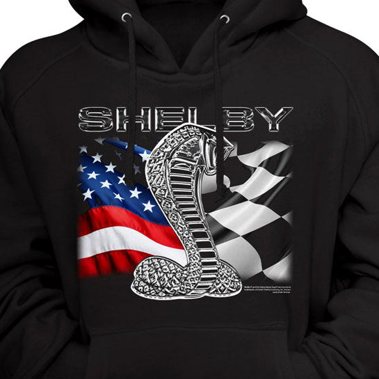 Carroll Shelby Chrome Snake Logo Pullover Hoodie