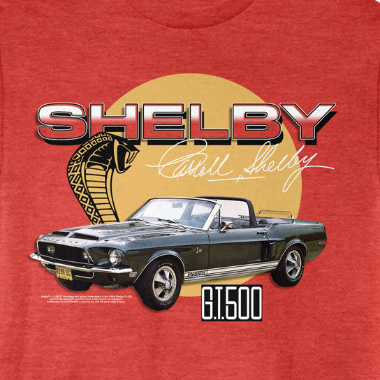 Carroll Shelby Vintage Car and Snake T-Shirt