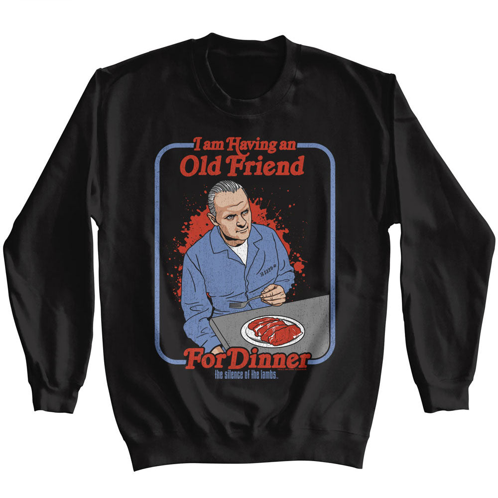 Silence of the Lambs Friend For Dinner Sweatshirt | Blue Culture Tees