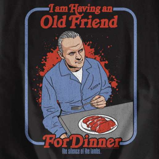 Silence of the Lambs Friend For Dinner Sweatshirt | Blue Culture Tees