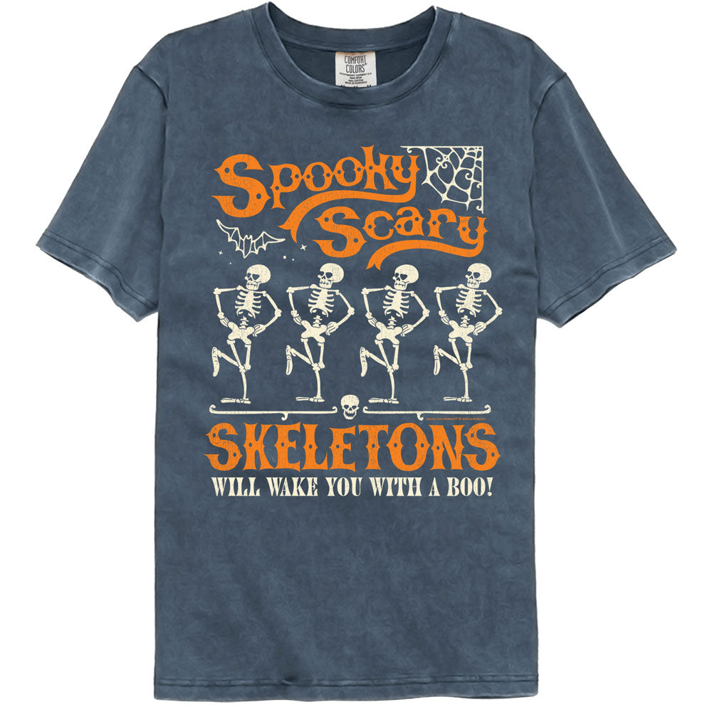 Spooky Scary Skeletons Funky Decorative Comfort Colors T-Shirt
