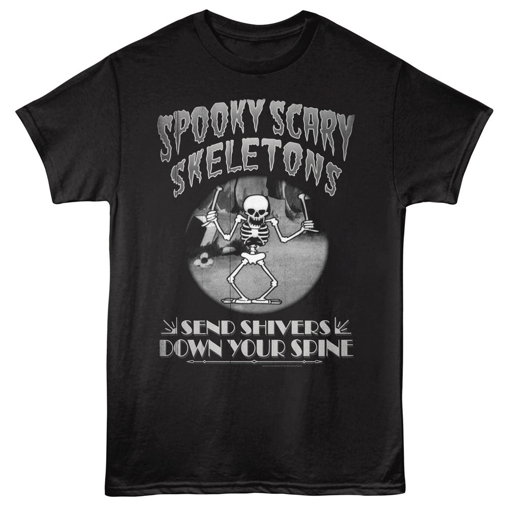 Spooky Scary Skeletons Old Film Intro T-Shirt