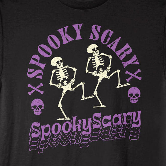 Spooky Scary Skeletons Purple Dance T-Shirt