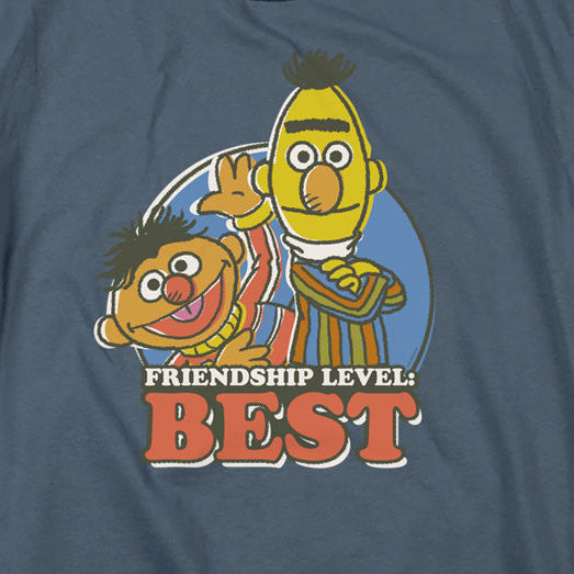 Sesame Street Bert & Ernie Friendship Level: Best T-Shirt