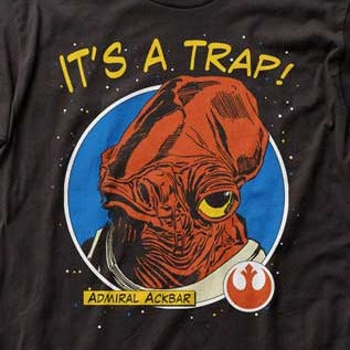 Star Wars Admiral Ackbar It's A Trap! T-Shirt