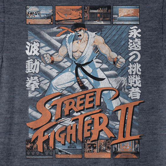 Street Fighter Ryu Game Scenes T-Shirt