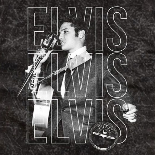 Sun Records Elvis Repeat Mineral Wash T-Shirt