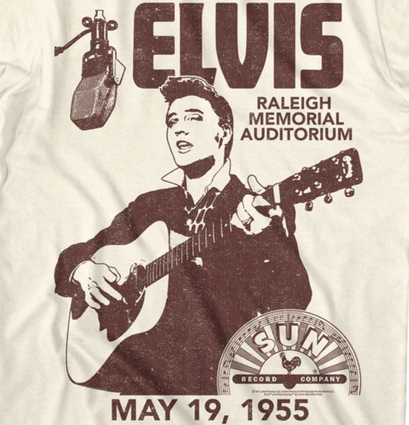 Elvis Sun Records Raleigh Auditorium T-Shirt