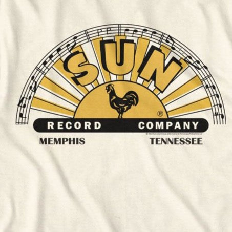 Sun Records Logo With Offset Color T-Shirt