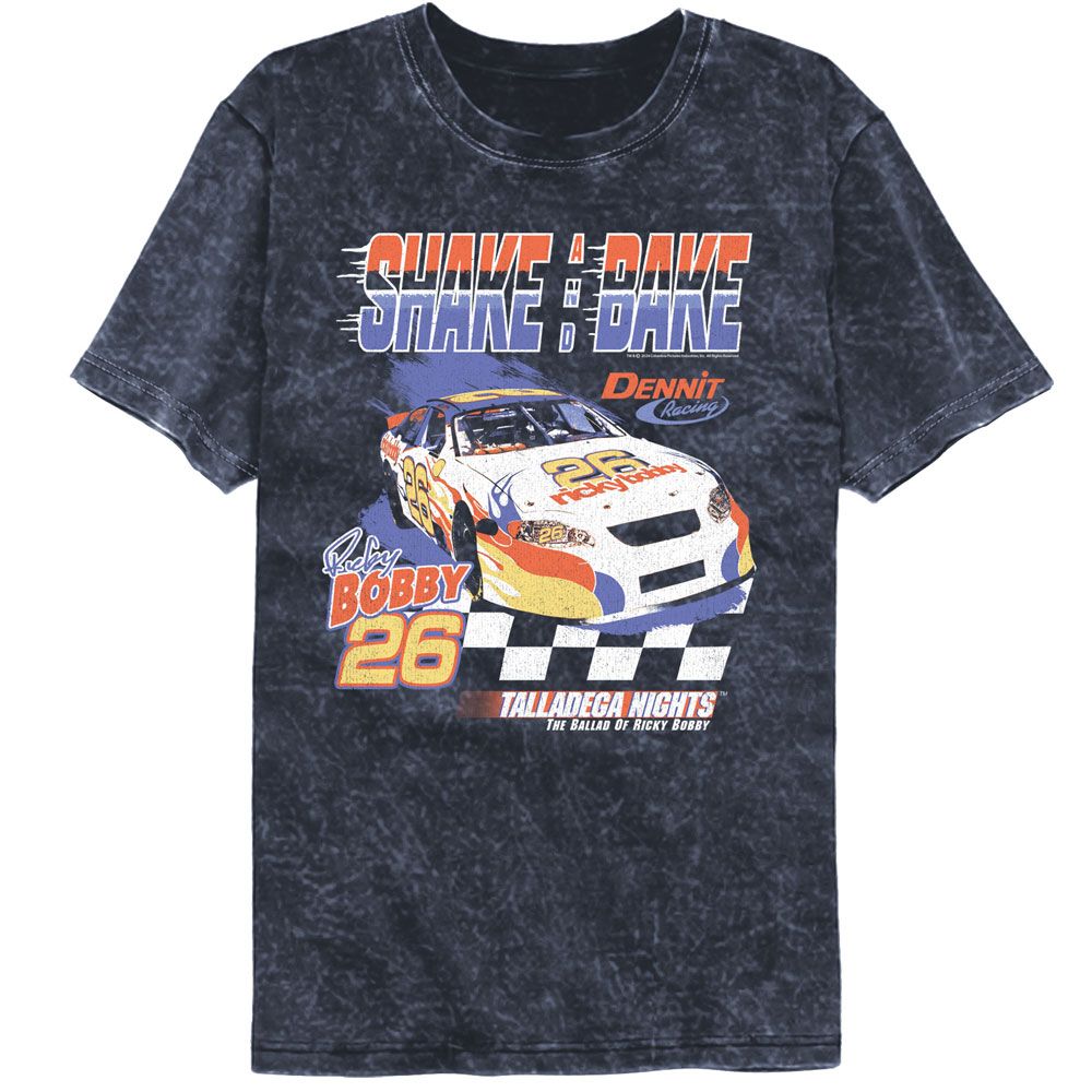 Talladega Nights Zoom Shake And Bake Mineral Wash T-Shirt | Blue Culture Tees