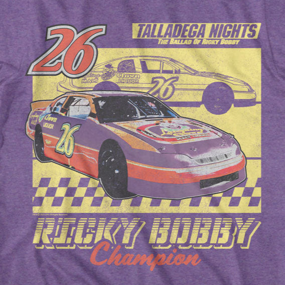 Talladega Nights Laughing Clown Car Outline T-Shirt