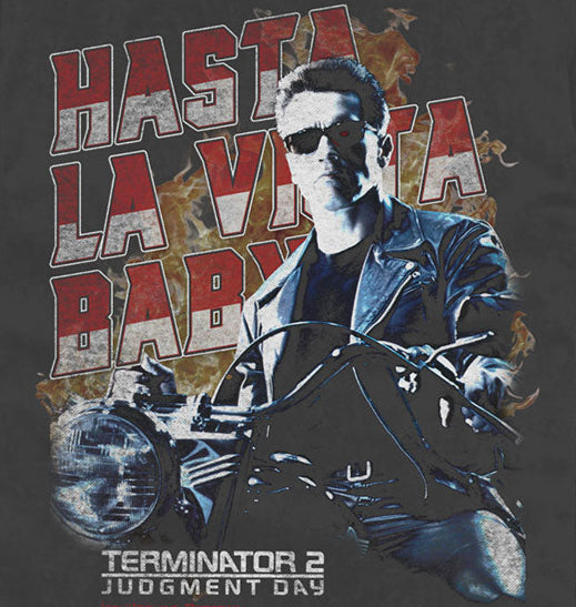 Terminator Hasta La Vista Motorcycle Comfort Colors T-Shirt