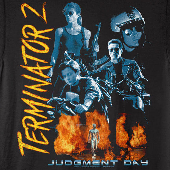 Terminator 2 Fiery Collage T-Shirt