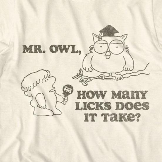 Tootsie Roll Mr Owl T-Shirt | Blue Culture Tees