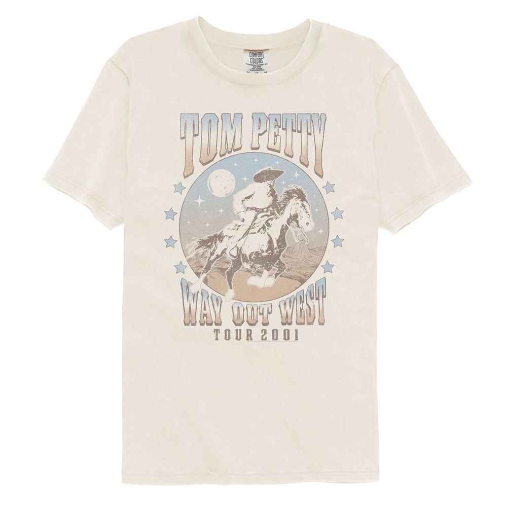 Tom Petty Way Out West 2001 Comfort Colors T-Shirt | Blue Culture Tees