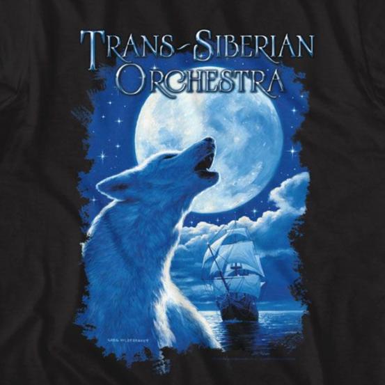 Trans Siberian Orchestra Night Ocean Wolf T-Shirt | Blue Culture Tees