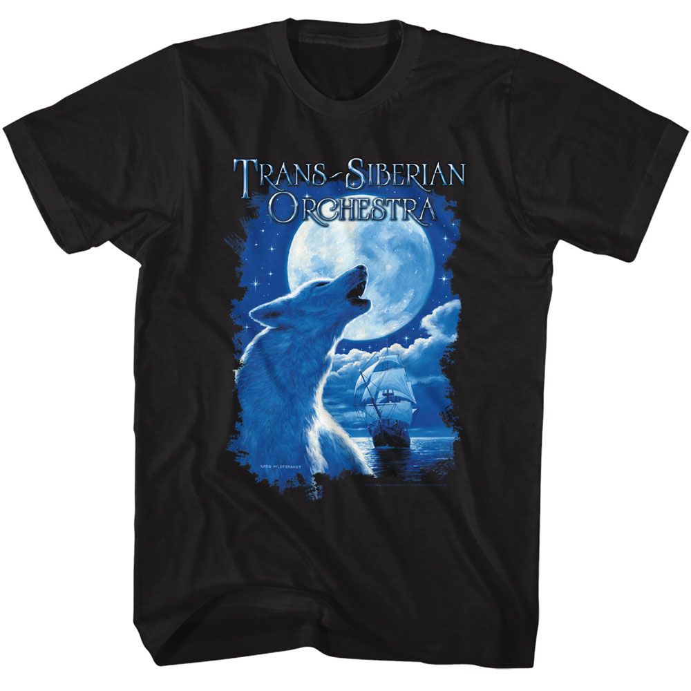 Trans Siberian Orchestra Night Ocean Wolf T-Shirt | Blue Culture Tees