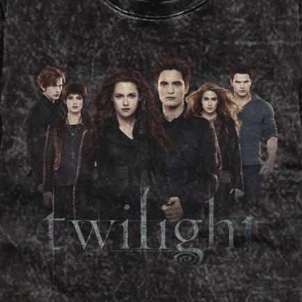 Twilight Cullen Siblings Group Mineral Wash T-Shirt | Blue Culture Tees