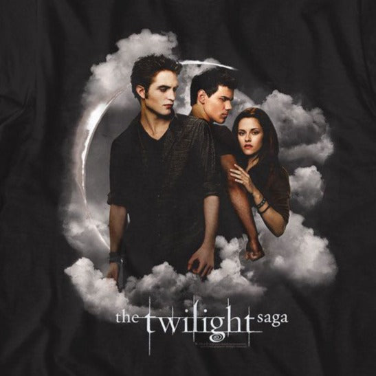 Twilight Jacob, Edward, Bella Clouds T-Shirt