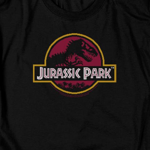 Jurassic Park 8-Bit Logo T-Shirt