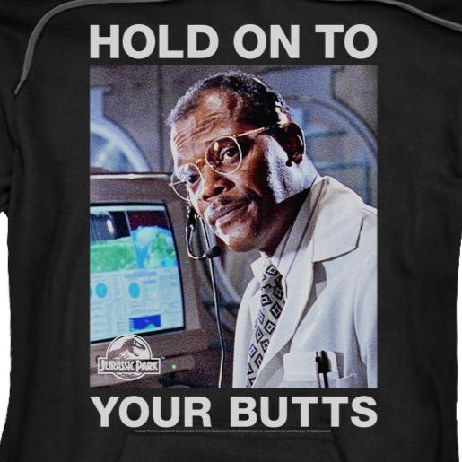 Jurassic Park Hold Onto Pullover Hoodie | Blue Culture Tees