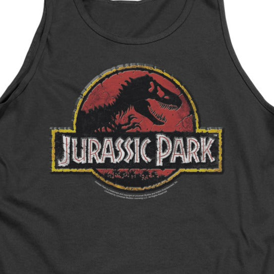 Jurassic Park Stone Logo Tank Top