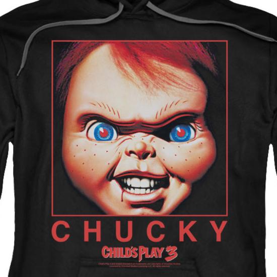Childs Play 3 Chucky Squared Pullover Hoodie | Blue Culture Tees