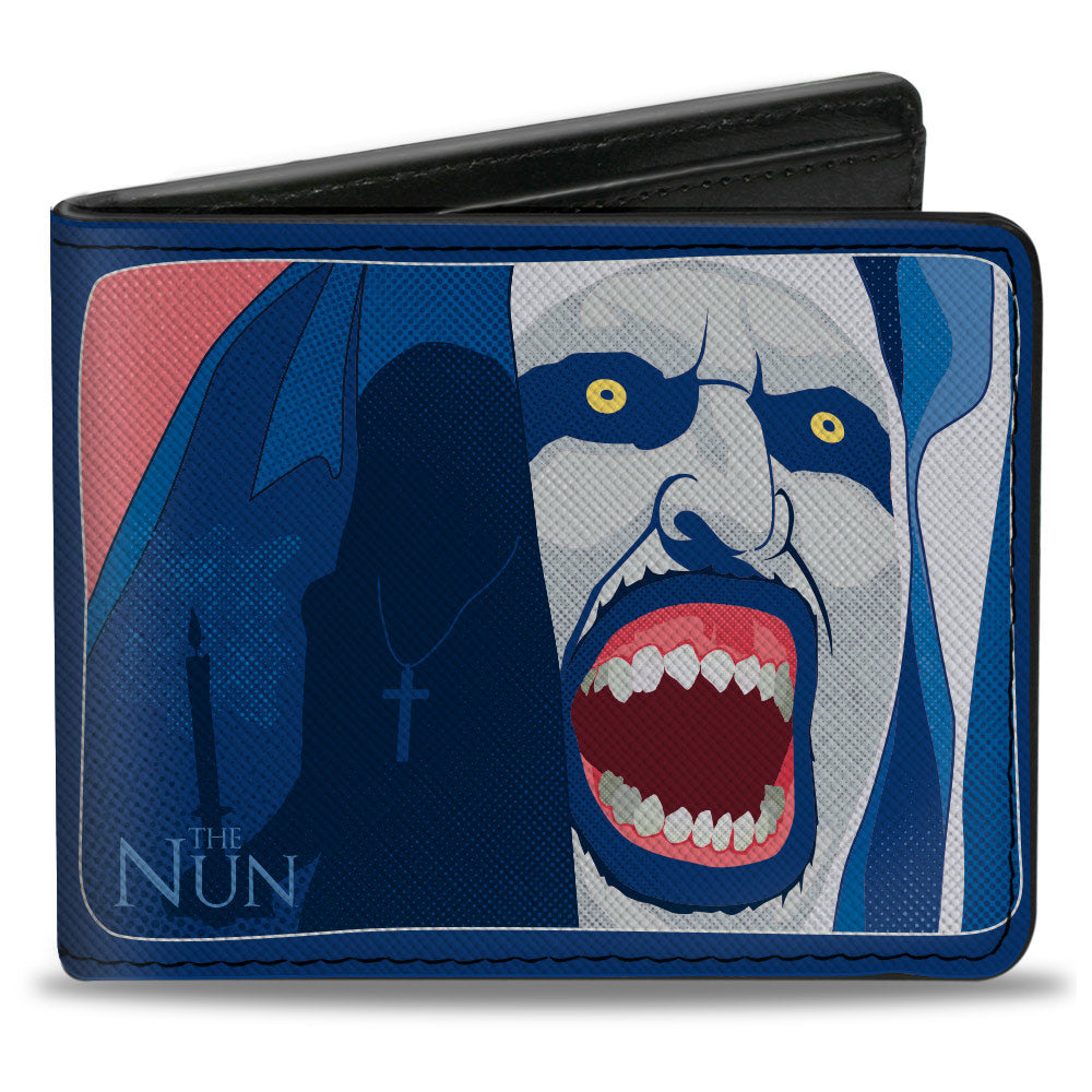 The Nun Screaming Bi-Fold Wallet | Blue Culture Tees