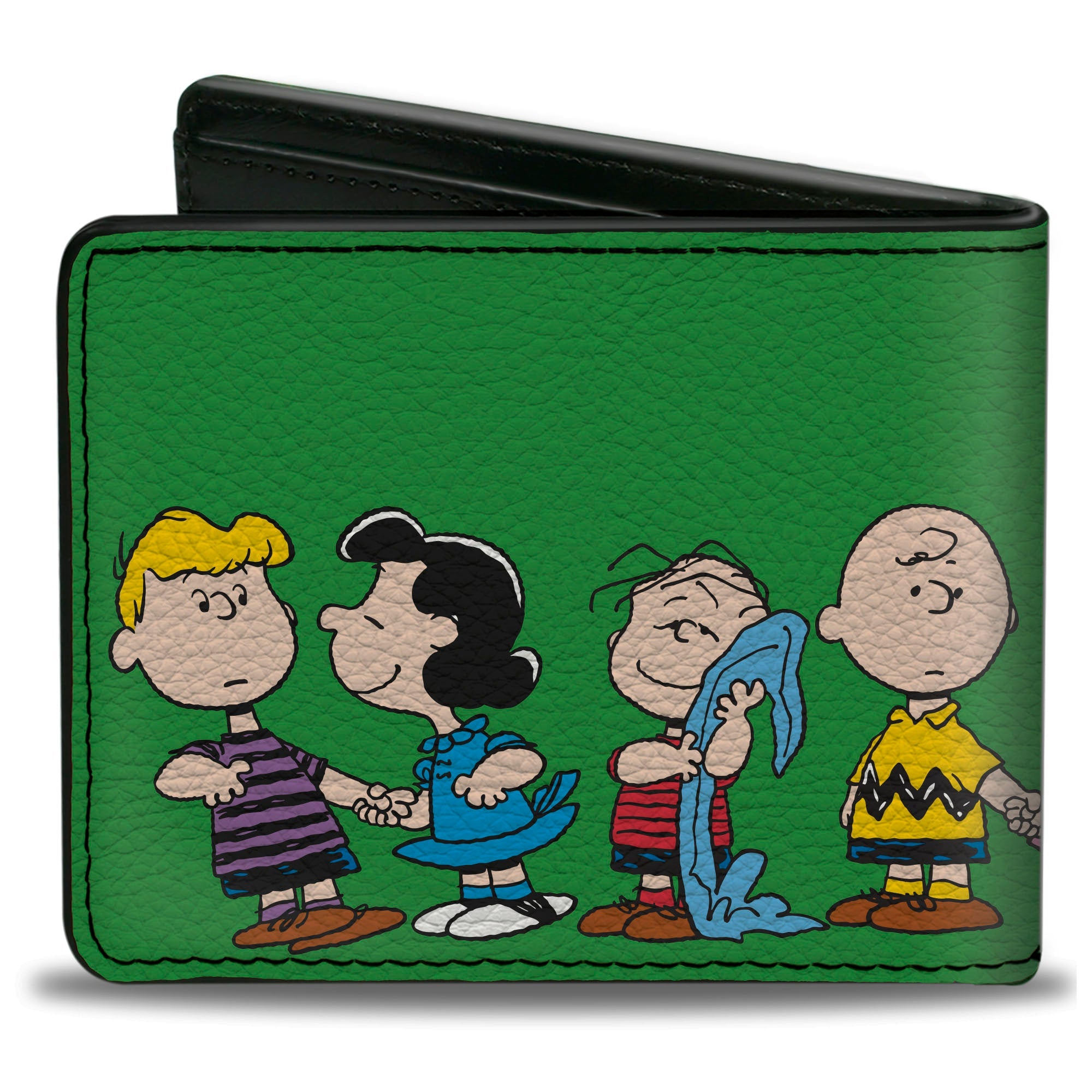 Bi-Fold Wallet - Peanuts Gang Group Pose Green