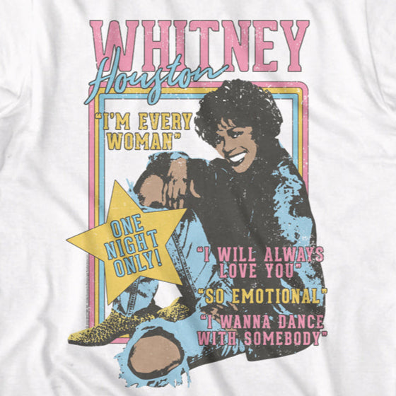Whitney Houston One Night Only T-Shirt