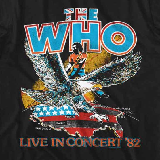 The Who Live In 82 T-Shirt | Blue Culture Tees