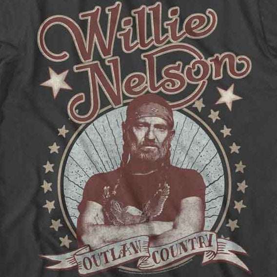 Willie Nelson Outlaw Country T-Shirt | Blue Culture Tees