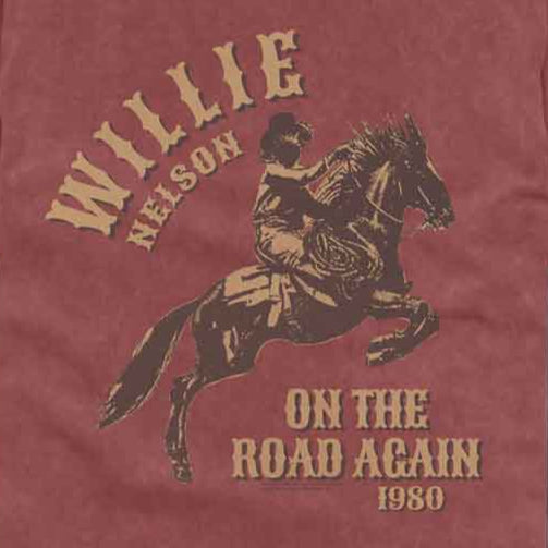 Willie Nelson On The Road Again Comfort Colors T-Shirt | Blue Culture Tees