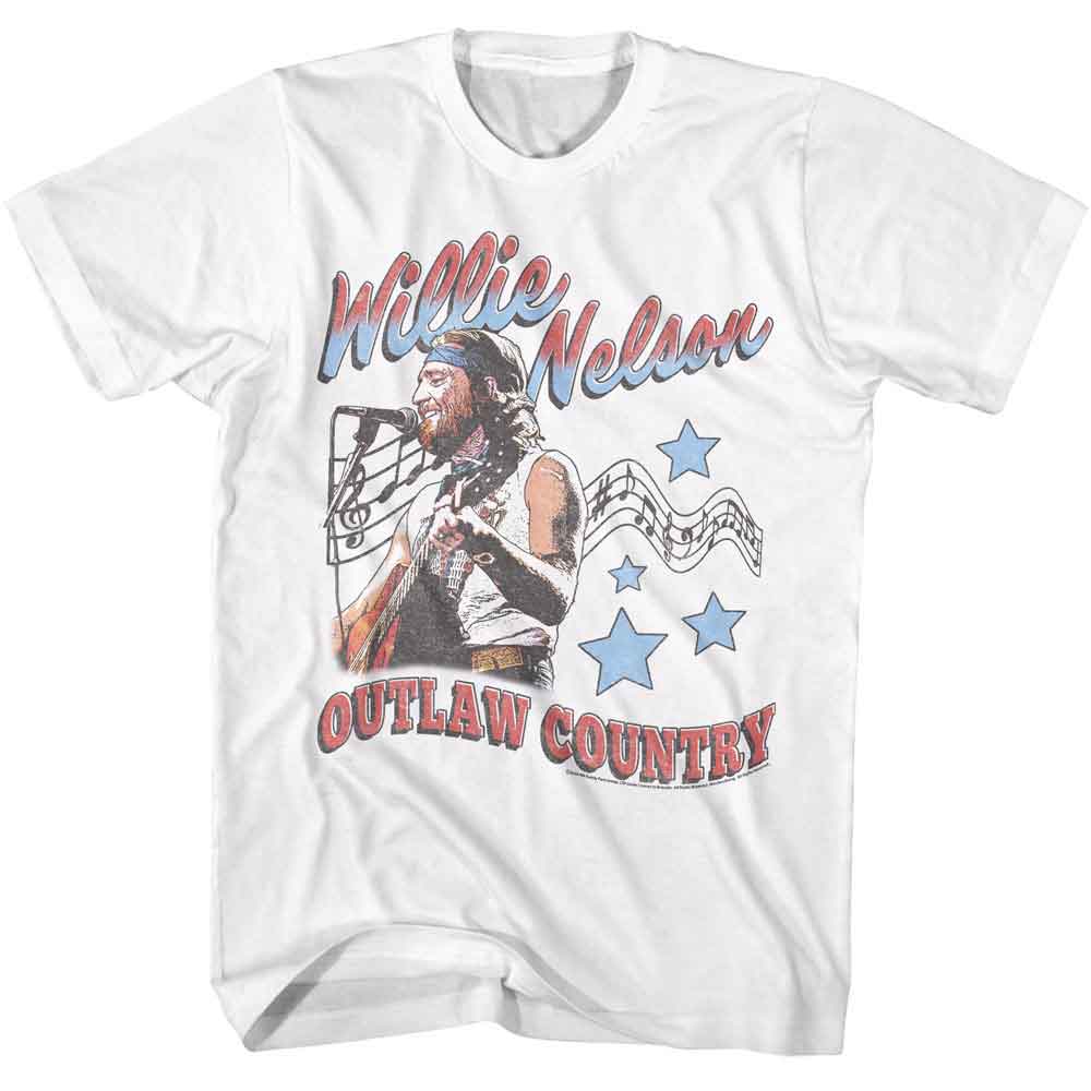 Willie Nelson Outlaw Country Americana T-Shirt | Blue Culture Tees