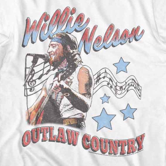 Willie Nelson Outlaw Country Americana T-Shirt | Blue Culture Tees
