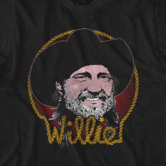 Willie Nelson Rope Border T-Shirt | Blue Culture Tees