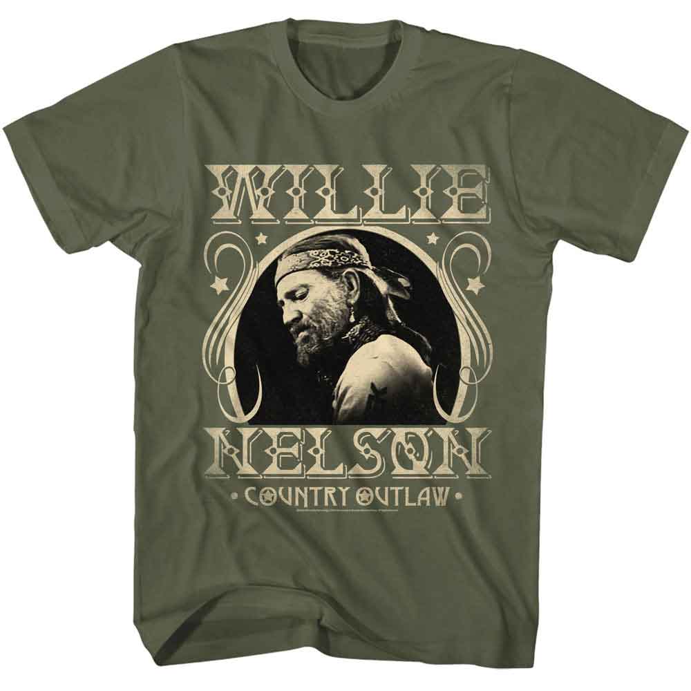 Willie Nelson Country Outlaw T-Shirt | Blue Culture Tees