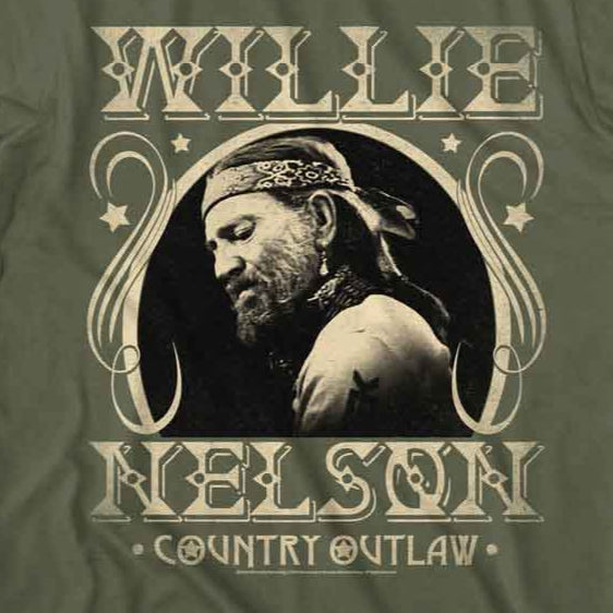 Willie Nelson Country Outlaw T-Shirt | Blue Culture Tees