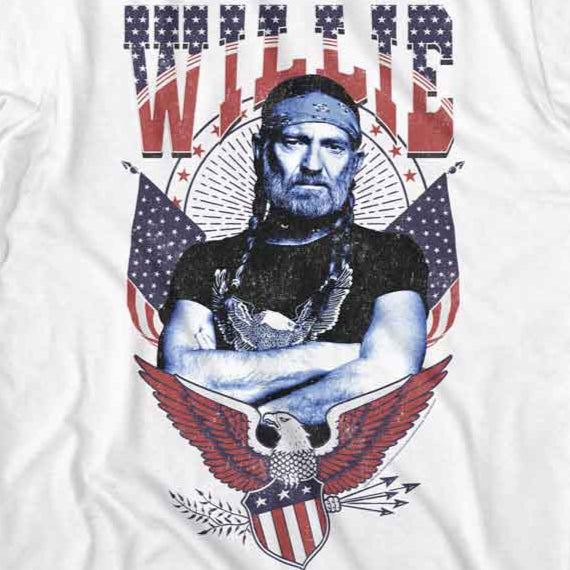 Willie Nelson Americana Eagle T-Shirt | Blue Culture Tees