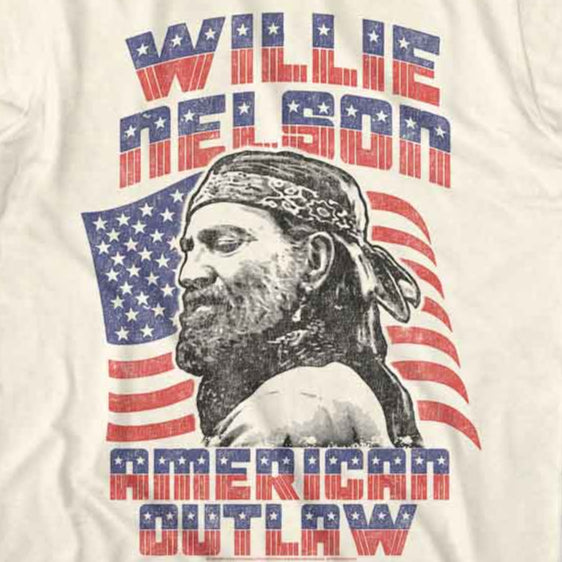 Willie Nelson Americana Outlaw T-Shirt | Blue Culture Tees