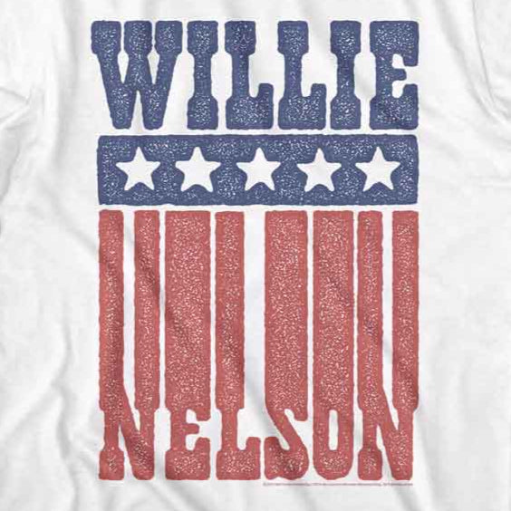 Willie Nelson Flag Name T-Shirt | Blue Culture Tees