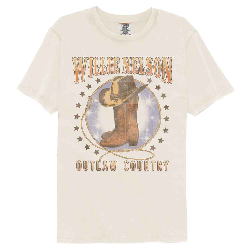 Willie Nelson Boots And Hat Comfort Colors T-Shirt | Blue Culture Tees