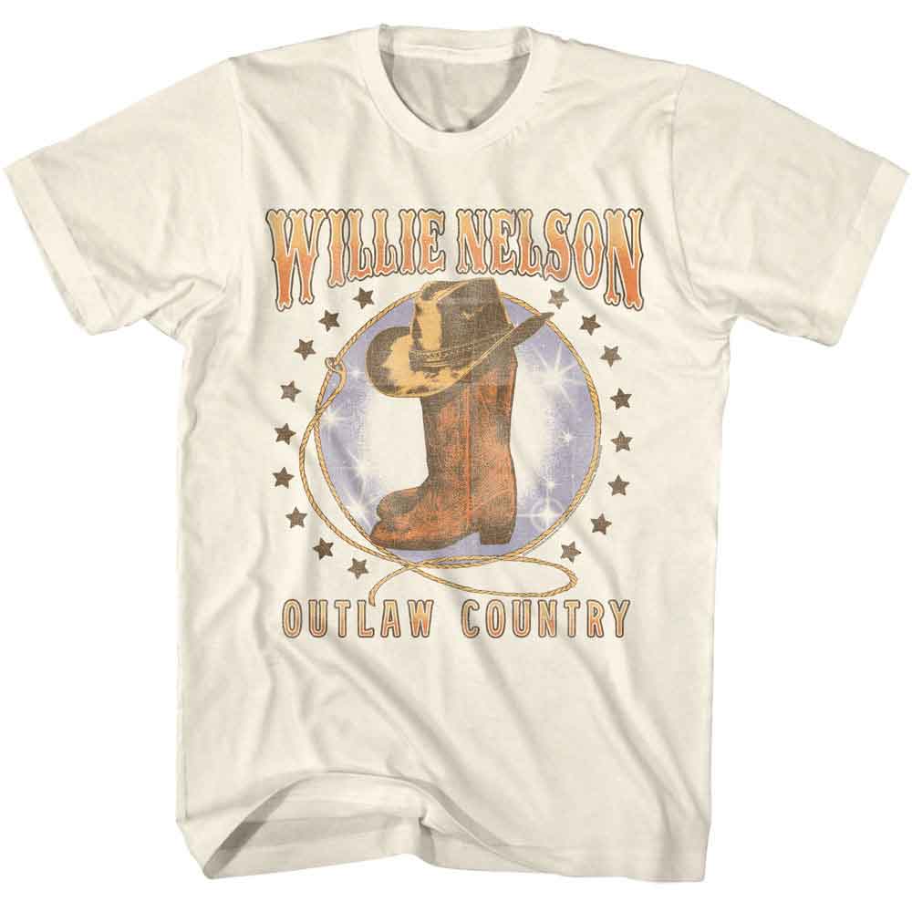 Willie Nelson Boots And Hat T-Shirt | Blue Culture Tees