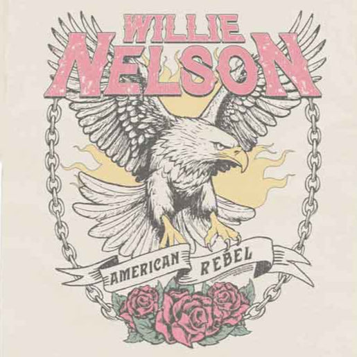 Willie Nelson Eagle American Rebel Comfort Colors T-Shirt | Blue Culture Tees