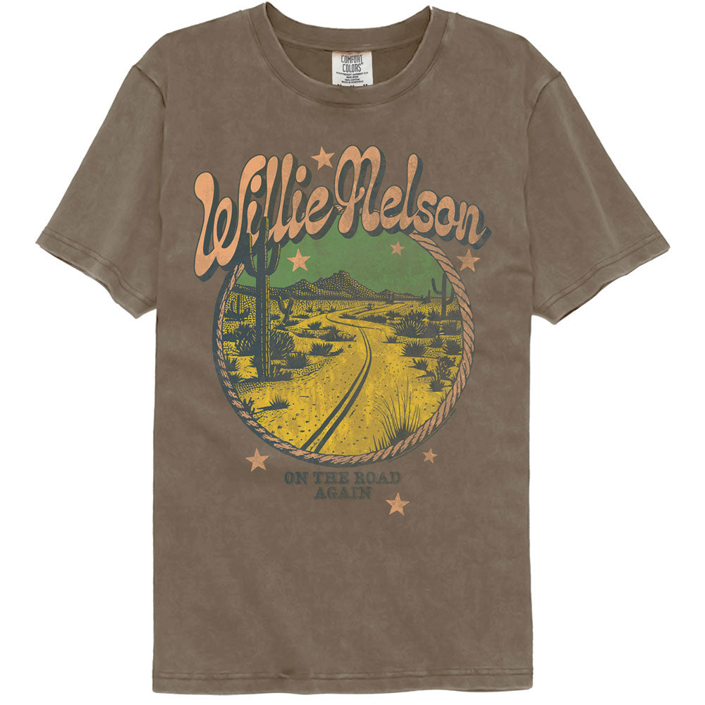 Willie Nelson On The Road Again Comfort Colors T-Shirt