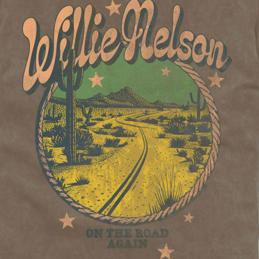 Willie Nelson On The Road Again Comfort Colors T-Shirt