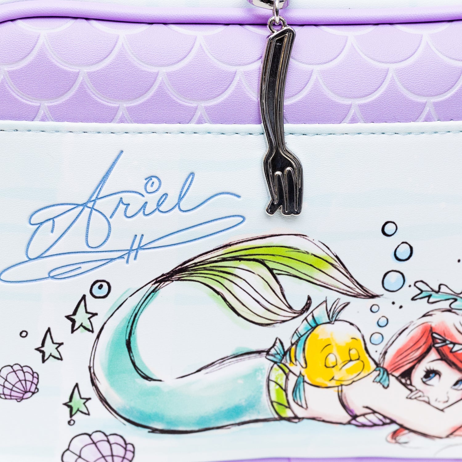 Disney The Little Mermaid Ariel Sebastian and Flounder Poses Crossbody Bag